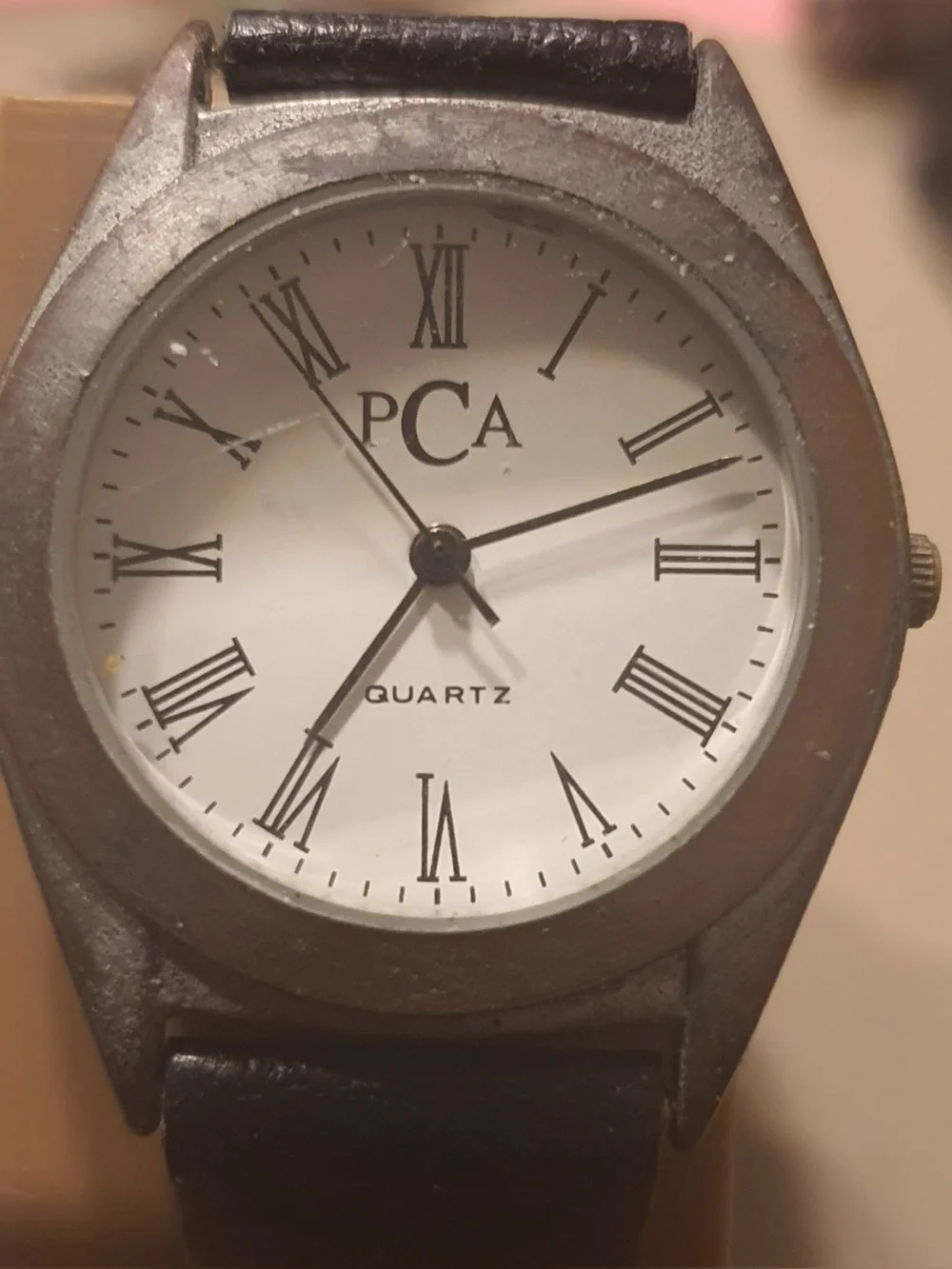 🦋10/$20🦋 PCA Silver/White Leather Women's Watch